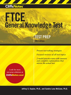 cover image of CliffsNotes FTCE General Knowledge Test